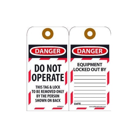 Nmc Lockout Tags - Do Not Operate LOTAG10